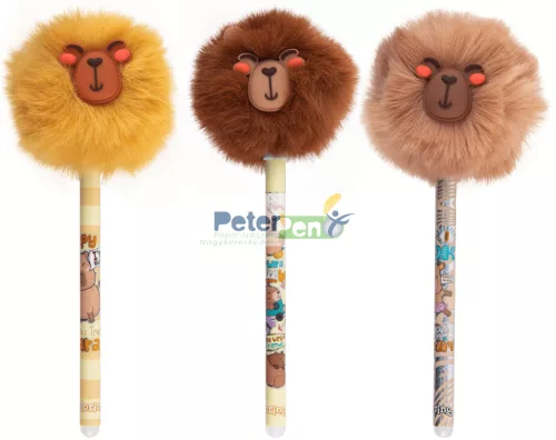 Radírozható toll Colorino PomPom CAPYBARA 01867PTR 12db/disp.