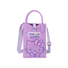 Válltáska vászon Hello Kitty Pink lila F147029