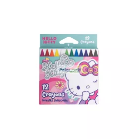 Zsírkréta 12db-os 8mm Hello Kitty Pink 10548PTR