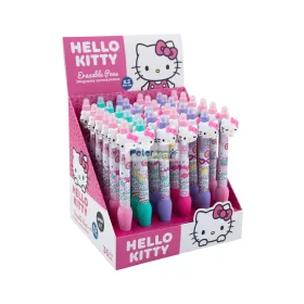   Nyomógombos radírozható toll Hello Kitty Pink 36db/disp.10678PTR