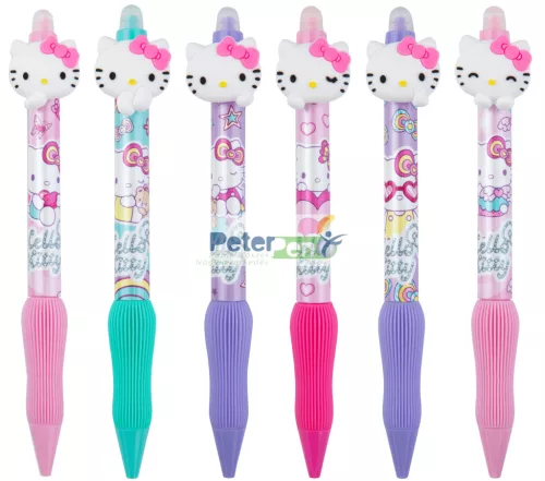 Nyomógombos radírozható toll Hello Kitty Pink 36db/disp.10678PTR