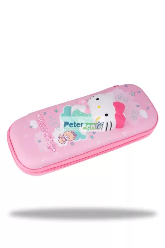 Tolltartó keményfedeles klapnis 3D EVA Hello Kitty Pink 10852PTR