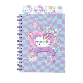 Spirál notesz 100 lapos kockás Hello Kitty Pink 15079PTR