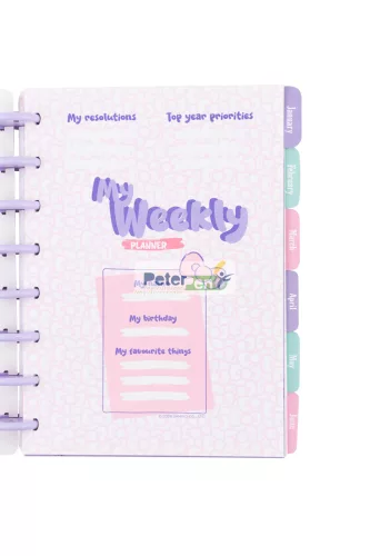 Spirálos tervező notesz 200oldalas  Hello Kitty Pink 13242PTR