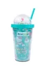 Pohár szívószálas 450ml türkiz Hello Kitty Pink 20165PTR