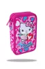 Töltött tolltartó kétemeletes Jumper2 Hello Kitty Pink F066035