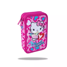   Töltött tolltartó kétemeletes Jumper2 Hello Kitty Pink F066035