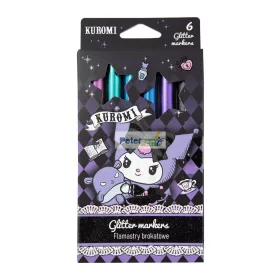 Glitteres filctollkészlet 6db-os Kuromi 13785PTR