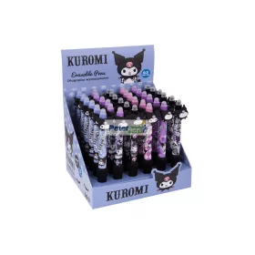 Nyomógombos radírozható toll Kuromi 36db/disp.13853PTR