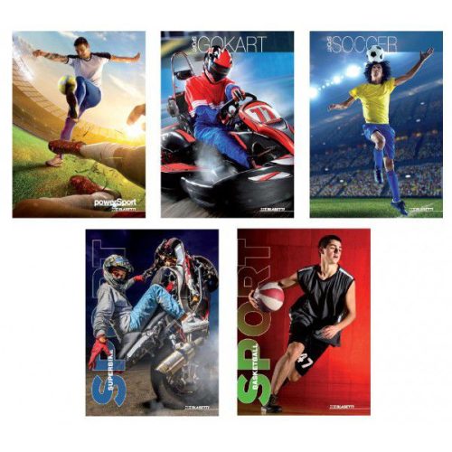 Füzet Blasetti A/5 80g 42lapos sima Sport (10db/cs.) 7307