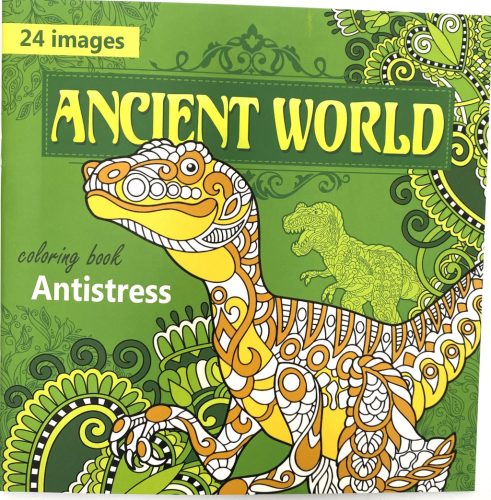 Felnőtt kifestő 200x200mm 24kép Ancient World 0699-1742
