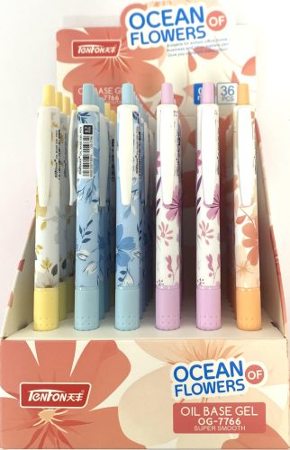 Golyóstoll olajbázisú Tenfon Ocean Flowers OG-7766