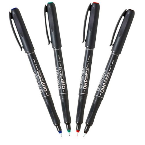 Permanent marker Centropen OHP 0,3mm S-es Kék 10db/doboz