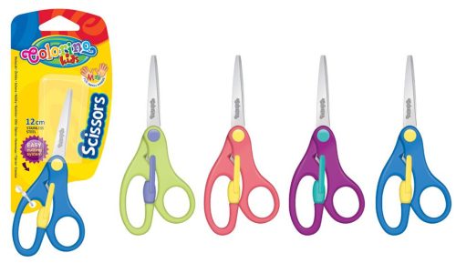 Colorino 12cm-es rásegítõs olló bliszteren 34135