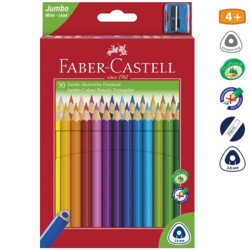 Faber Castell junior trio 30db-os szinesceruza készlet 116530