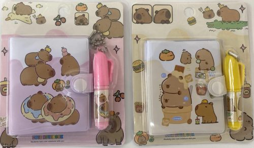 Patentos notesz mini golyóstollal Capybara E-005