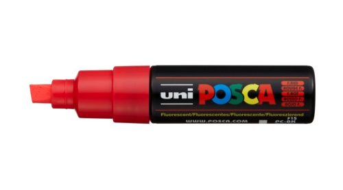 Posca PC-8K filctoll Piros 8mm vágott hegyű