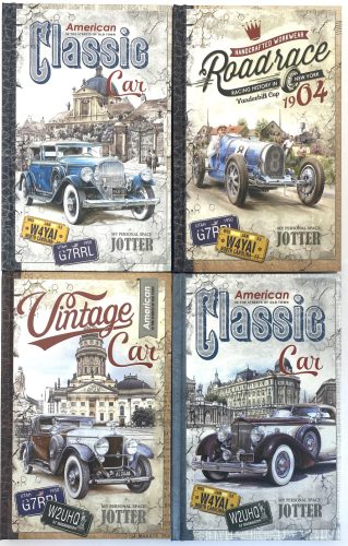 Notesz A/6 80 lapos kem.fed.70g vonalas Classic Cars 0781