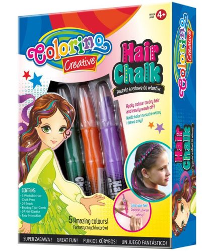 Colorino Creative 5db-os hajfestő kréta alap színek 37046