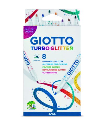 Giotto Turbo Glitter 8db-os filctollkészlet
