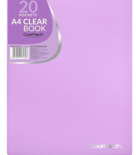 Bemutatómappa 20 lapos Cool Pack Pastel LILA
