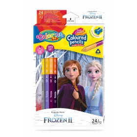   Színesceruzakészlet Colorino Disney Frozen II Trio 12/24 hegyezővel