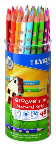 Lyra Groove slim 48db-os színesceruzakészlet pohárban